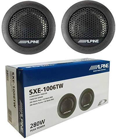 2 hochtöner kompatibel mit Alpine SXE-1006TW 45 watt rms 280 watt max 3 cm Tiefe mit Durchmesser 1,5 cm empfindlichkeit 88 db spl SQL Auto, pro Paar