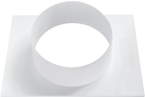Vent Systems Ø150 mm Lüftungskanal Flansch – Kanalverbinder Platte aus Kunststoff für Rohr – Luftkanal Adapter für Heizung, Kühlung, Abluft & HVAC Systeme – für Innenräume