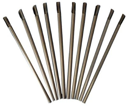 Black Biodegradable Spoon Straws 8mm PLA x 1 Box of 200 Straws (200)