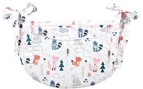 BABYLUX Babybetttasche Organizer BETTTASCHE Spielzeugtasche Tasche Babybett (118. Fuchs spuren)