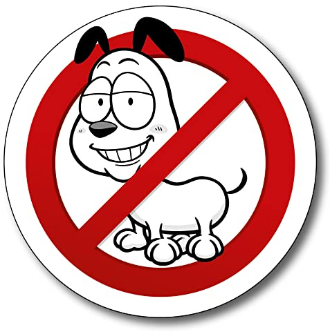 Yo non puedo entrar Divieto entrada perros Cartel de PVC