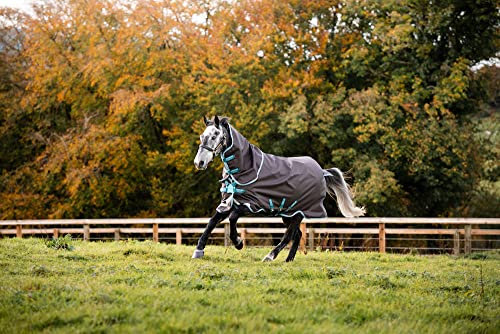 Horseware Amigo Bravo 12 Plus medium mit Halsteil Disc Excalibur- Aqua Gr. wählbar (130)