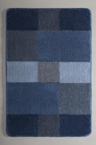 Kleine Wolke Badteppich JOANA (LBH 150x80x2 cm) LBH 150x80x2 cm blau