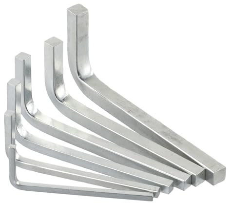 Juego de 6 llaves de cabeza cuadrada en forma de L, llave cuadrada de 4 puntos, llaves combinadas de 3 a 8 mm, aprietan el tornillo cuadrado