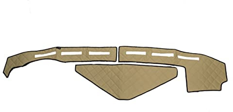 24/7 Auto Alfombrillas de cuero ecológico beige para Renault serie T con volante a la izquierda hasta 2021