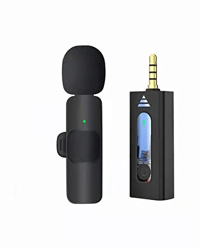 Augnongly Micrófono de un condensador omnidireccional de 3,5 mm con reducción de ruido un Lavalier K35 para altavoz AUX de la cámara