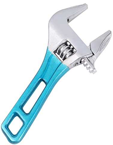 Homoyoyo Llave Inglesa Acero al Carbono Multifuncional Ajustable de Mango Corto Gran Apertura Color Aleatorio para Grifos y Conexiones en Baño