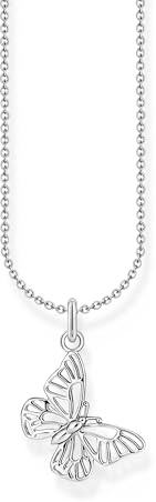 THOMAS SABO Kette mit Schmetterling-Anhänger Silber 925 Sterlingsilber