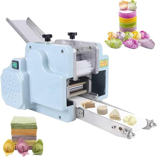 DPQYJPP Macchina per confezionare Ravioli wonton elettrica Multifunzionale per Gnocchi, Macchina per Gnocchi Commerciale con Stampo Rotondo, Macchina per Pasta elettrica,Squaremold