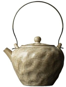 Teekanne Keramik Teekanne mit Filter Chinesische Kaffeekanne Haushalt Wasserkocher Geeignet für Kaffee, Tee, Milch usw. Teebrühbehälter (A)