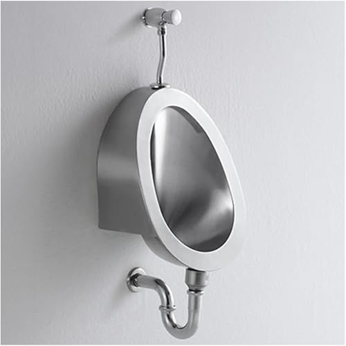 JXUANMM Urinoir en Acier Inoxydable 304 pour Hommes, Urinoir Domestique/Commercial à Montage Mural, capteur Intelligent, Chasse d'eau, Toilettes Publiques, urine masculine,Set3