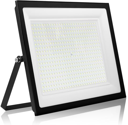 wowspeed 500W LED Fluter Außenstrahler 50000LM Ultrahell Warmweiß 3000K IP66 Wasserdicht mit 180° Schwenkbarer Halterung für Garten Garage