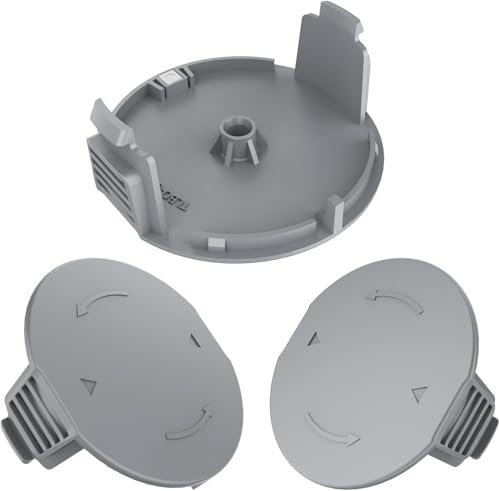 HARY Lot de 3 capuchons de bobine pour coupe-bordure Bosch 1600A01R5J, compatibles avec les coupe-bordures Bosch UnicersalGrassCut 18/18-26/18-26/18-260