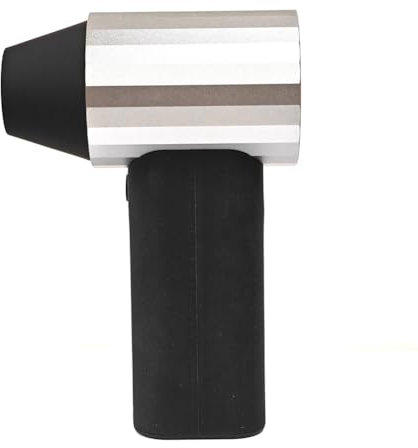 Sxmrmnx X20 - Ventilador turbo de 40 mm, 110000 rpm, 30 W, carga rápida bidireccional, ventilador violento, soplador de hojas, para lavado de coche, negro y plateado