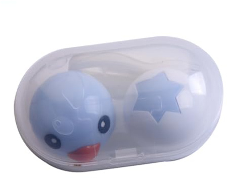GOOHOCHY 4pcs Lens Case Holder Lid Storage Box for Contact Lenses Safe for Eyes Portable Case for Travel Random Color
