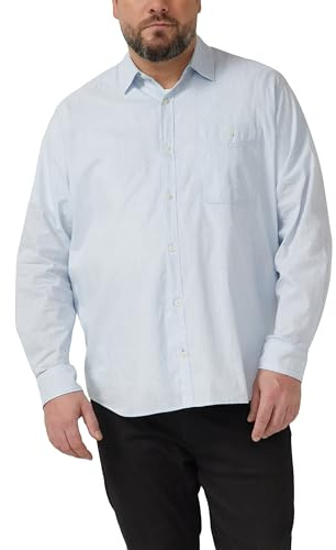s.Oliver Big Size Chambray-skjorta med bröstficka, 50 k2, 3XL
