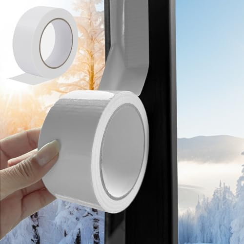 2 Pieza Burlete Ventana Puertas 5cmx20m,Cinta Aislante Termica para Juntas,Invierno Antipolvo Aislamiento Acústico,Protege de Corrientes Aire Frío (5cmx20m)