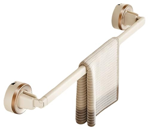Toallero de Baño con Ventosa Sin Taladro Barra Única Plegable Extensible Soporte de Pared para Toallas Lavabo Ducha Aseo Ahorro de Espacio Organización (40)
