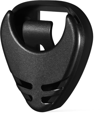 CLISPEED Gitarren plektrenhalter mit Starkem Kleber Schwarzer Case für Elektrische und Akustische Gitarre Federbelasteter Pick Halter Schützt Plektren Sicher Beim und Üben