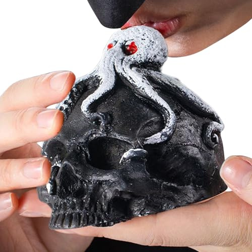 Sifflet de la Mort Effrayant - Outils de Survie Anciens - Sifflet de la Mort au Crâne Bruyant d'Halloween,pour Camping Randonnée Pique-nique Exposition Guerre Méditation Fête Film Animal