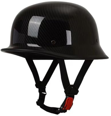 Casco Mezzo Da Motociclista Retrò Vintage Elmetto Caschi Jet E Demi-Jet Certificazione DOTECE Caschi Cromwell Fodera Traspirante Aperto Casco Moto Casco Scodella Unisex C,M:57-58CM