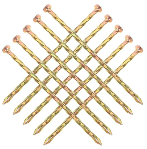 Hemobllo Clous de Sol en Métal Spirale 15 CM pour Bordures de Jardin Lot de 10 Piquets Fixation Pelouse Synthétique Usage Extérieur