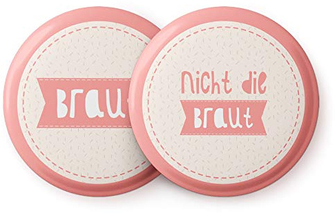 Spielehelden JGA Buttons Set Rosa – Schöne Junggesellinnenabschied Accessoires Frauen – Stärkt den Teamgeist