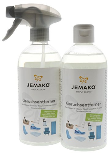 Jemako Geruchsentferner 1Liter (2 Flaschen á 500ml) inkl. Sprühkopf Allround Geruchsneutralisierer