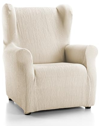 Martina Home Emilia Copripoltona elastizzato Colore Blu Ecru