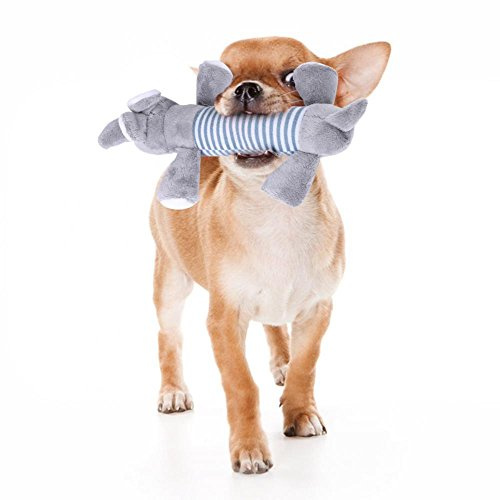 FILFEEL Hundespielzeug Quietschspielzeug aus Plüsch – Interaktives Tierform Spielzeug für Hunde und Katzen, Perfekt zum Werfen und Spielen