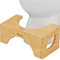 Squatty Potty The Original Bambus Flip Toilette Hocker, 7-Zoll & 9-Zoll Höhe, Braun