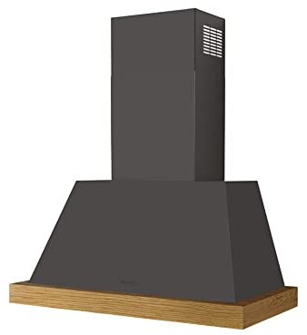 Faber THEA Cappa da parete con finitura grigio scuro opaco, 80 cm