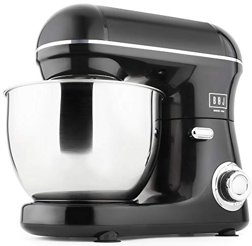 BOJ Amasadora FP-4000, Robot de Cocina, Amasador, Batidora Repostería, Bol 4L Inoxidable, Motor Full Metallic 600W, Accesorios teflonados aptos para lavavajillas