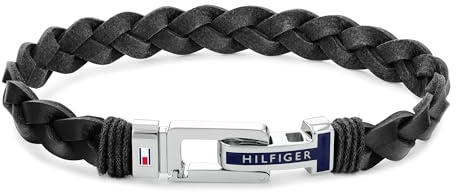Tommy Hilfiger Smycken Män läderarmband svart - 2790307, En storlek, Läder, Agat