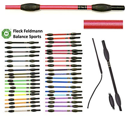 JA Horse Fleck Feldmann Balance Sports Dressurgerte Gerte Reitgerte (pink, 110 cm)