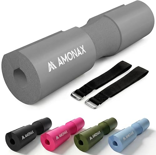 Amonax Langhantel Polster, Extra Dicke Nackenpolster Langhantel-Barbell Pad | Nackenschutz für Hip Thrust Und Squat, Und Andere Übungen, Fitness, Krafttraining für Männer Und Frauen, Home Gym Zubehör Pad