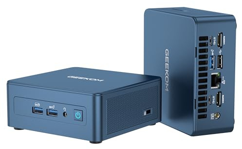 GEEKOM Mini PC IT12, Intel i7-12650H (10 core, 16 thread, 24 MB cache, 4,7GHz) 32GB DDR4 1TB SSD NUC12 i7 Mini Computers, Wi-Fi 6E | 8K UHD| 2*USB4,Uso Quotidiano/Lavoro