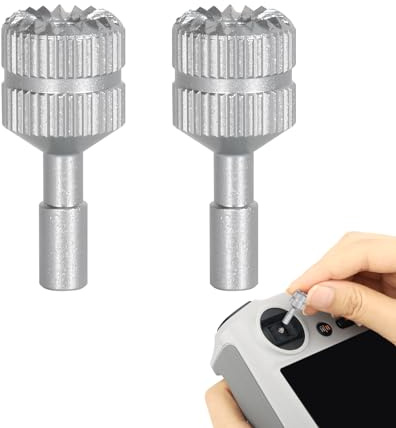 Joystick Controller kompatibel für DJI, RC-Hebel aus Aluminiumlegierung, silberfarben, Ersatzteile kompatibel mit RC 1, 2, Air 3, Mini 3 Pro