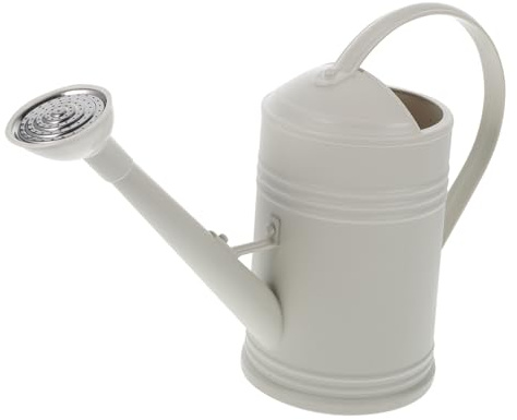 BESPORTBLE Regadera De Jardín 1.8l Para Plantas De Interior y Exterior, Diseño De Boquilla Larga, Color Beige, Plástico y Acero Inoxidable, Regadera De Gran Capacidad Para Riego De Balcón y Suculentas