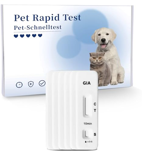 BELABB® Giardien Schnelltest für Haustiere - Einfache Anwendung, Schnelle Ergebnisse, 6 Stück