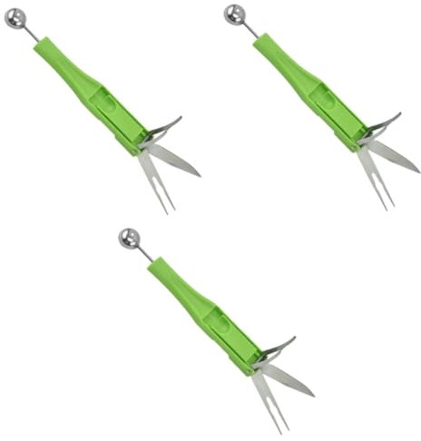 MAGICLULU 3pièces Cuillère à Boule De Pastèque Acier Outil De Découpe De Fruits Multifonctionnel Pour Desserts Et Salades Pour Cafés Et Restaurants