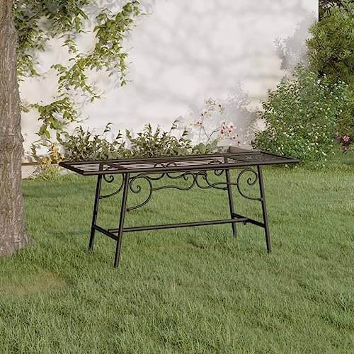 UJCHVHN Baumbank, Baumbank, 110 cm, Stahl, Schwarz