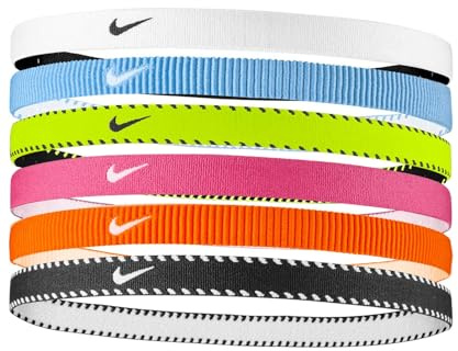 Nike Flex Classic Headbands 6PK elastiska hårband sport volt (6 st)