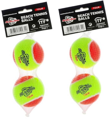 MBT TOUR, 4 Palline da Beach Tennis TOUR – STAGE 2 - ITF APPROVED - OMOLOGATA CIRCUITO FITP (2 paia)