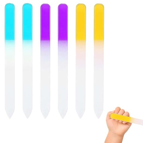 UIEXAY 6 Pezzi Limetta Unghie Neonato Lime Per Unghie In Vetro Per Bambini, Per La Cura Dei Bambini, Per Le Unghie Dei Bambini E Le Mamme