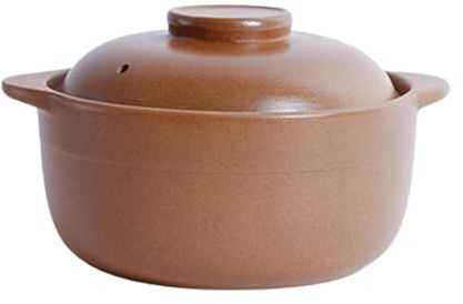 Pentola di terracotta fatta a mano tradizionale pentola di argilla pentola di riso 1,6 l