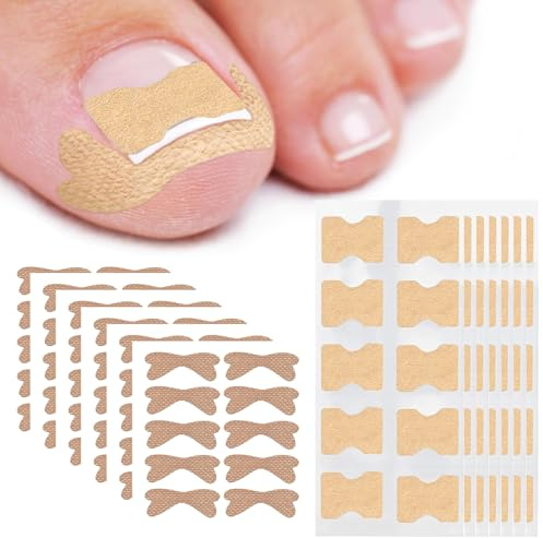 110 Piezas Kit para Uñas Encarnadas, Set Completo de Cuidado con Parches Correctores Transpirables y Tiras Profesionales, Alivia el Dolor y Corrige Uñas de los Pies