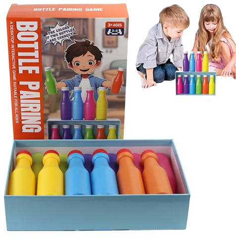 Flaschen Farbspiel - Spannendes Gruppenspiel Partys Feiern, Vielseitiges Familienspiel Kinder, Actionreiches Partyspiel Erwachsene | Spassiges Aktivitätsspiel Drinnen Draussen Geburtstag Sommerfest Sp