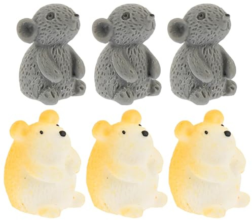 Vaguelly Lot de 12 Mini Figurines en Résine d'animaux, Décoration Miniature pour Jardin et Micro-Paysage, Ornements Légers pour Photos et Collection, pour Maison et Bureaux