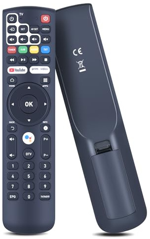 WKOLF Telecomando di ricambio per TeleSystem RCUP DECODER Catalog UP ON T2 4K DVB-T2 SRT82